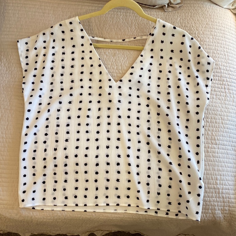 Polka Dot Blouse - NWOT Size Small